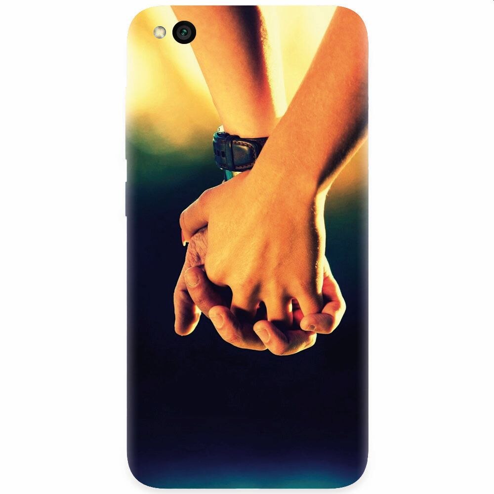 Husa silicon pentru Xiaomi Redmi Go, Couple Holding Hands