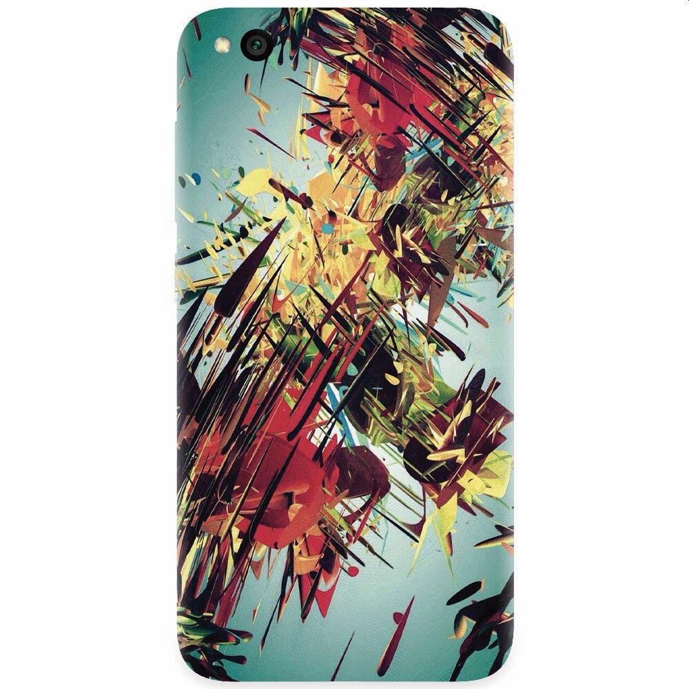 Husa silicon pentru Xiaomi Redmi Go, Complex Abstract Colorful 3D Drawing