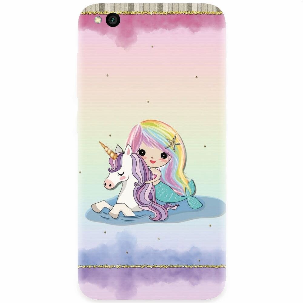 Husa silicon pentru Xiaomi Redmi Go, Mermaid Unicorn Play