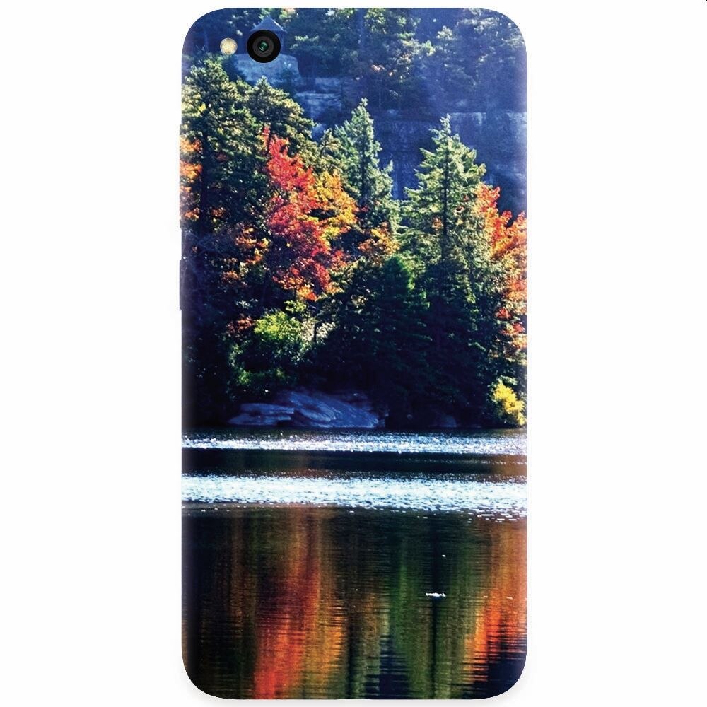 Husa silicon pentru Xiaomi Redmi Go, Lake Minnewaska Autumn