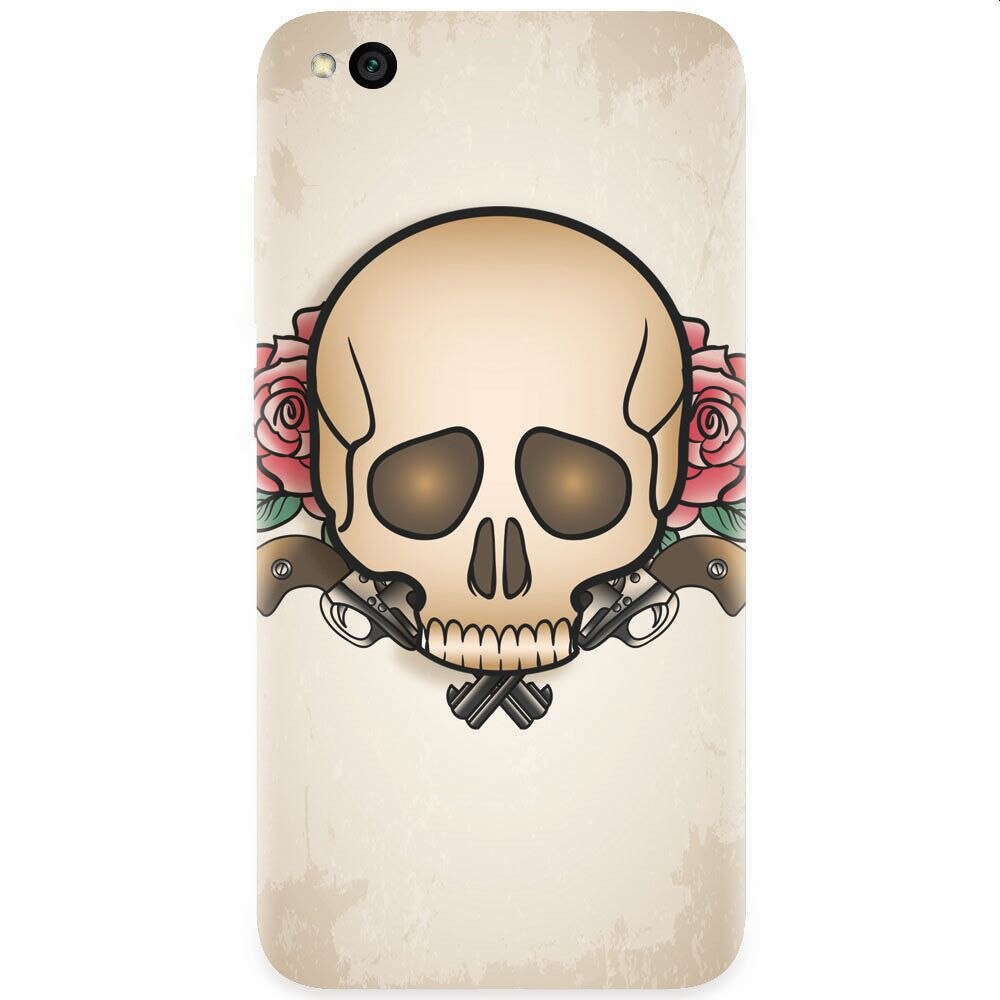 Husa silicon pentru Xiaomi Redmi Go, Skulls And Roses
