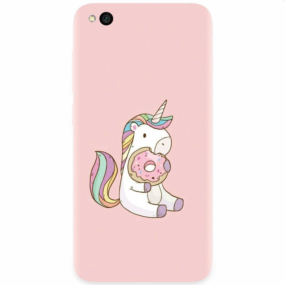 Husa silicon pentru Xiaomi Redmi Go, Unicorn Donuts