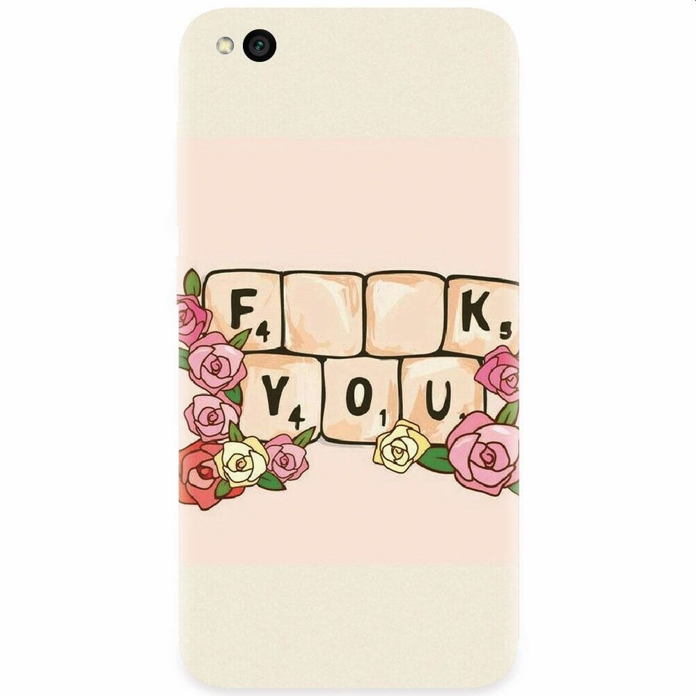 Husa silicon pentru Xiaomi Redmi Go, Scrabble