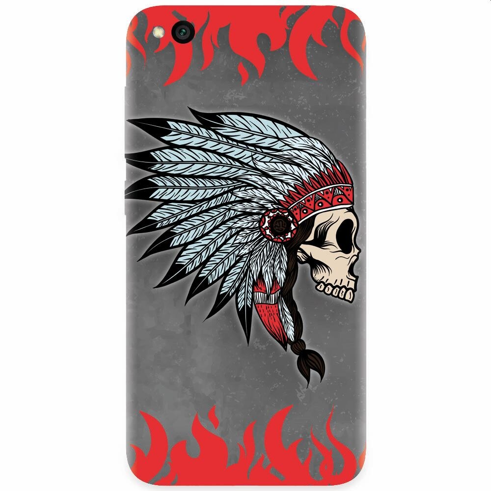 Husa silicon pentru Xiaomi Redmi Go, Indian Skull