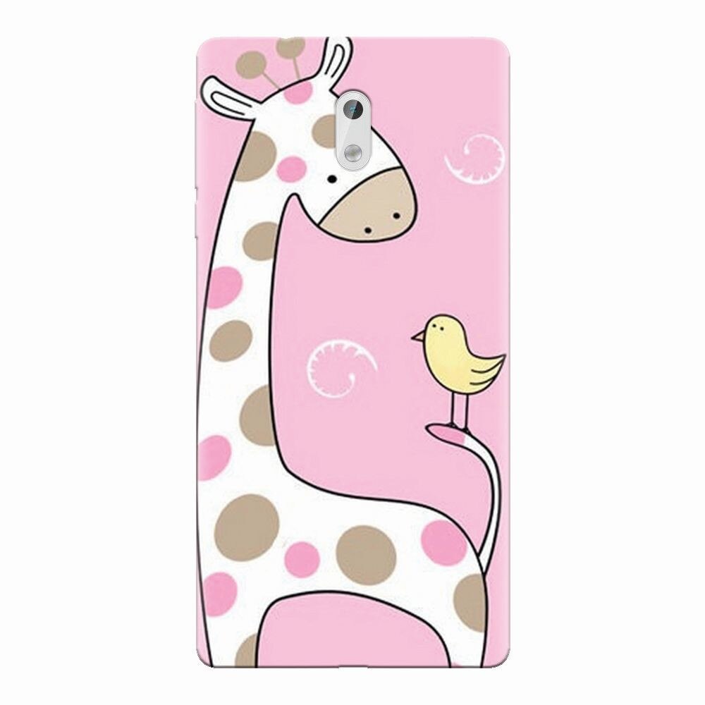 Husa silicon pentru Nokia 3, Cute Giraffe