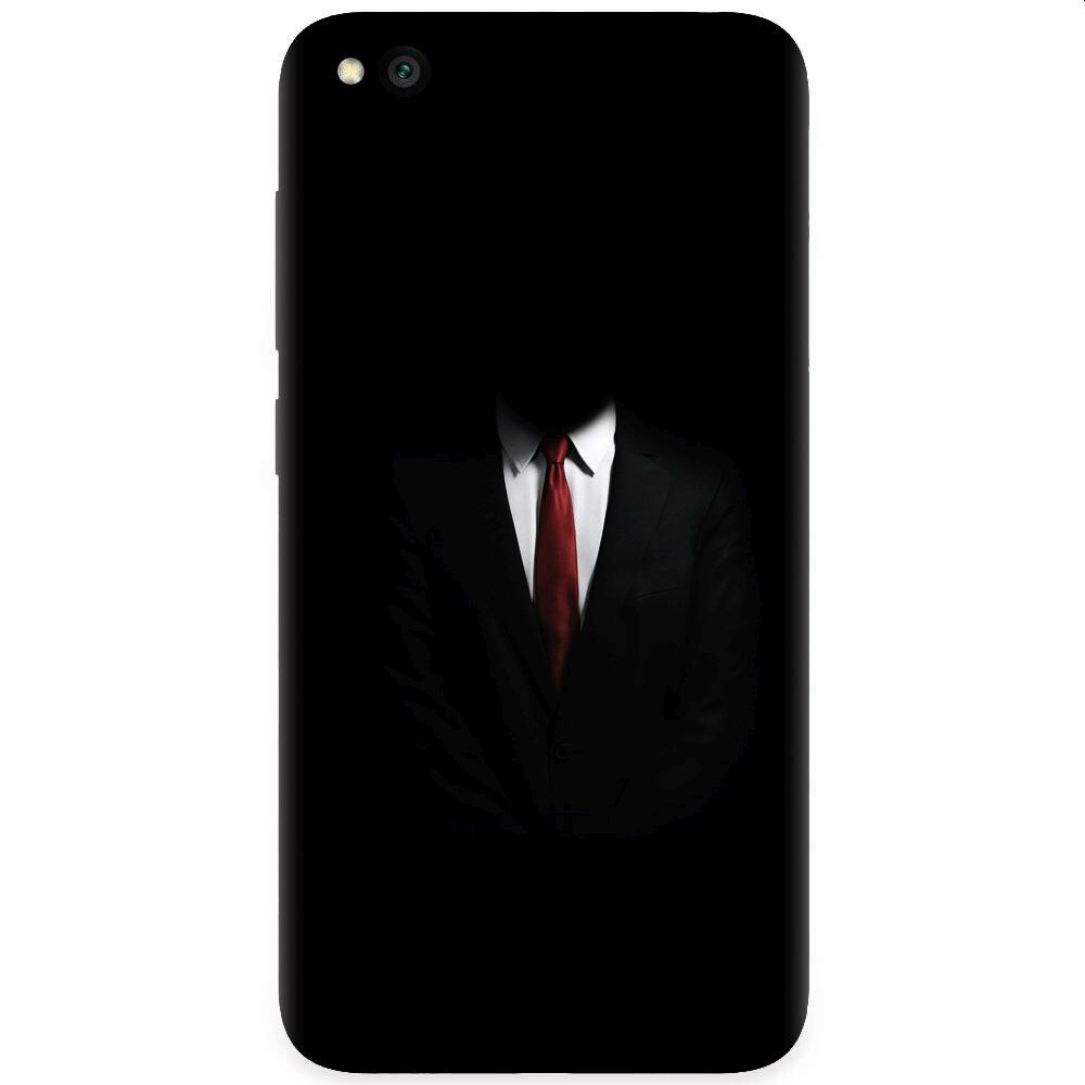 Husa silicon pentru Xiaomi Redmi Go, Mystery Man In Suit