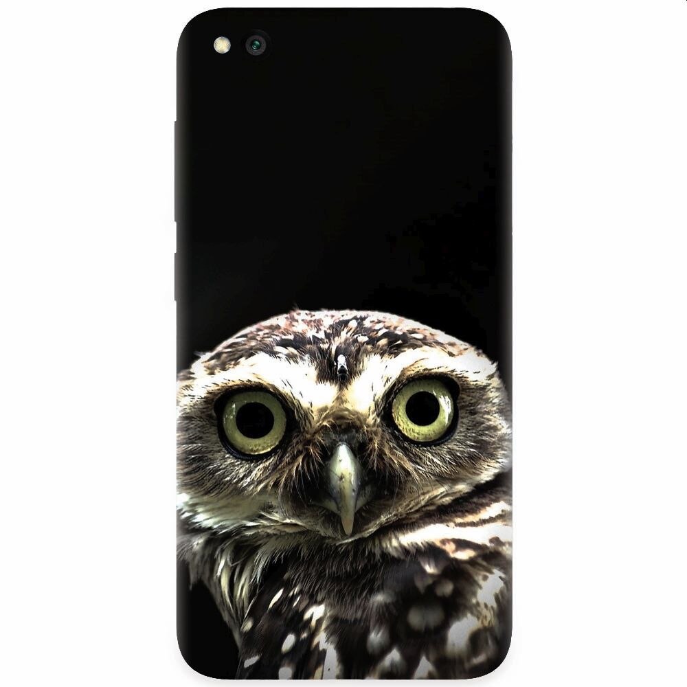Husa silicon pentru Xiaomi Redmi Go, Owl In The Dark