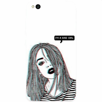 Husa silicon pentru Xiaomi Redmi Go, Im A Bad Girl Husa silicon pentru Xiaomi Redmi Go, Im A Bad Girl