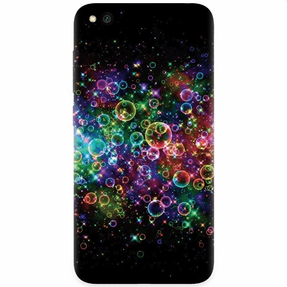 Husa silicon pentru Xiaomi Redmi Go, Rainbow Colored Soap Bubbles