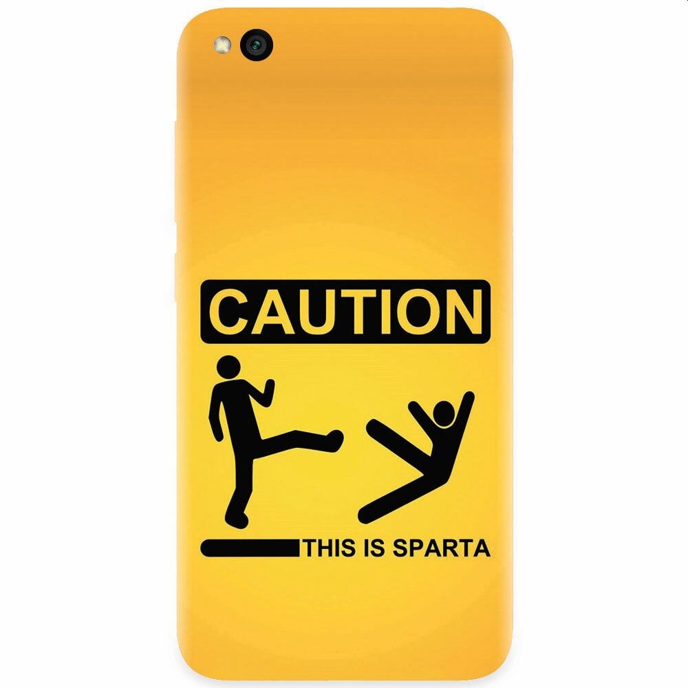 Husa silicon pentru Xiaomi Redmi Go, This Is Sparta Funny Illustration