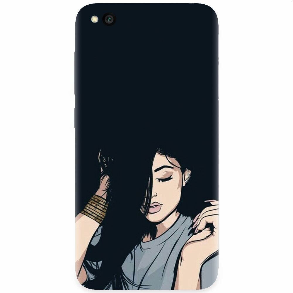 Husa silicon pentru Xiaomi Redmi Go, Simple Girl