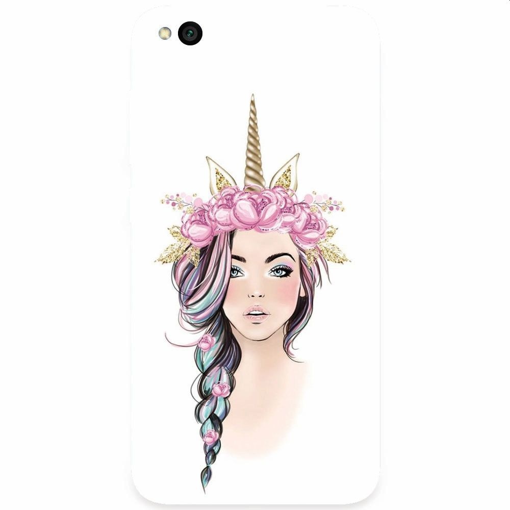 Husa silicon pentru Xiaomi Redmi Go, Unicorn Girl