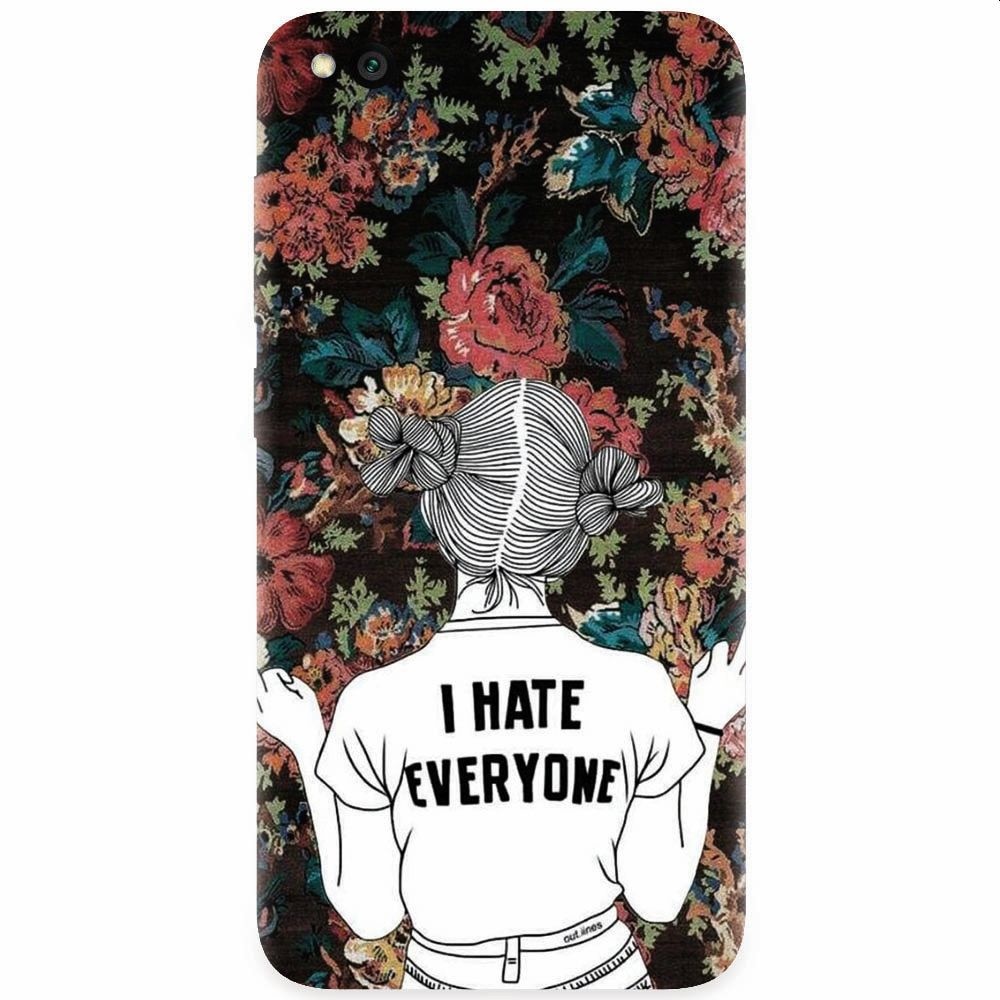 Husa silicon pentru Xiaomi Redmi Go, I Hate Everyone