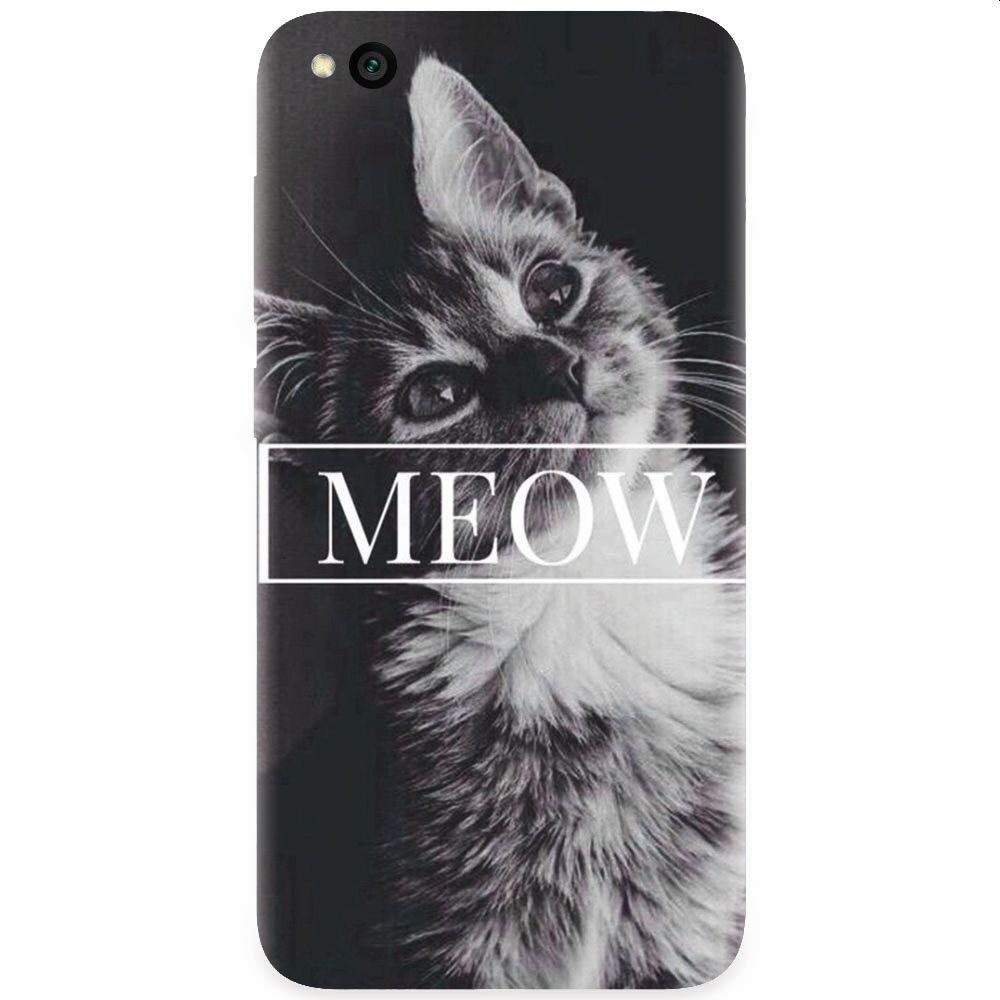 Husa silicon pentru Xiaomi Redmi Go, Meow Cute Cat