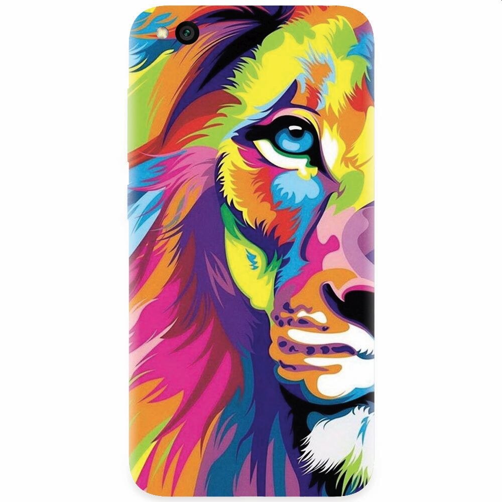 Husa silicon pentru Xiaomi Redmi Go, Colorfull Lion 002
