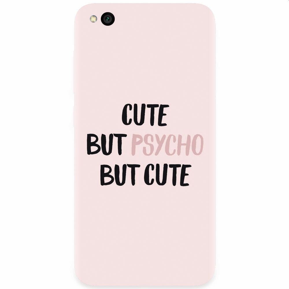 Husa silicon pentru Xiaomi Redmi Go, Cute But Psycho