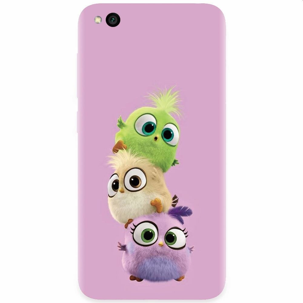 Husa silicon pentru Xiaomi Redmi Go, Baby Birds