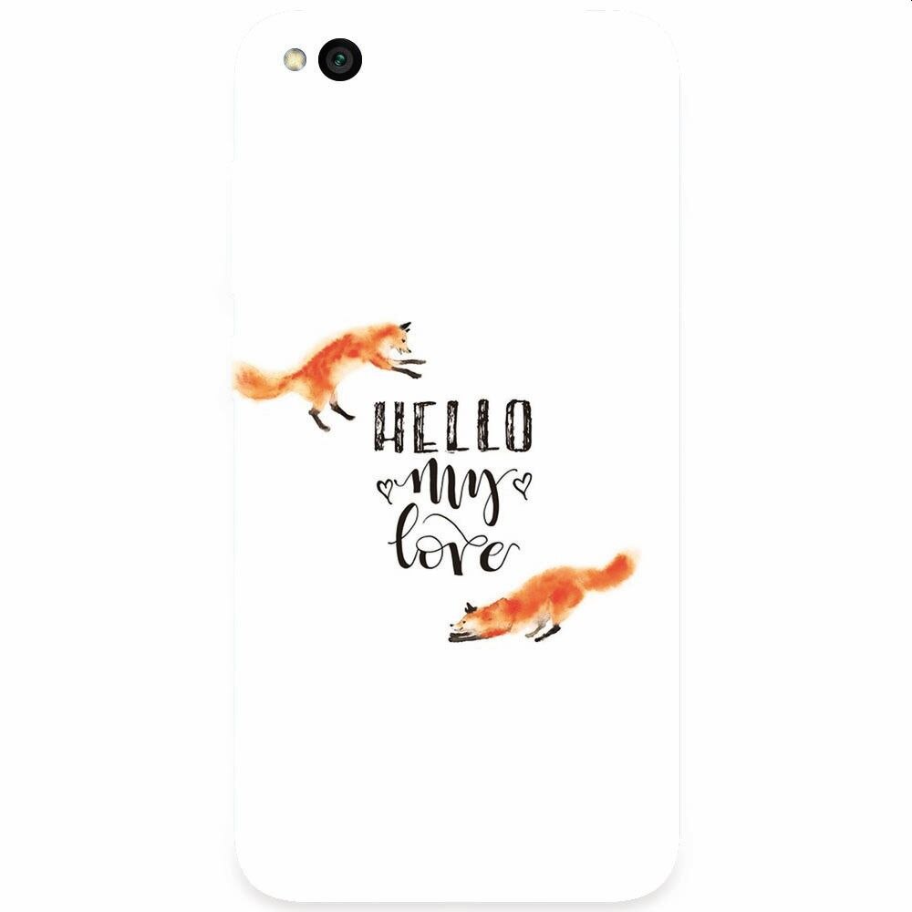 Husa silicon pentru Xiaomi Redmi Go, Hello My Love
