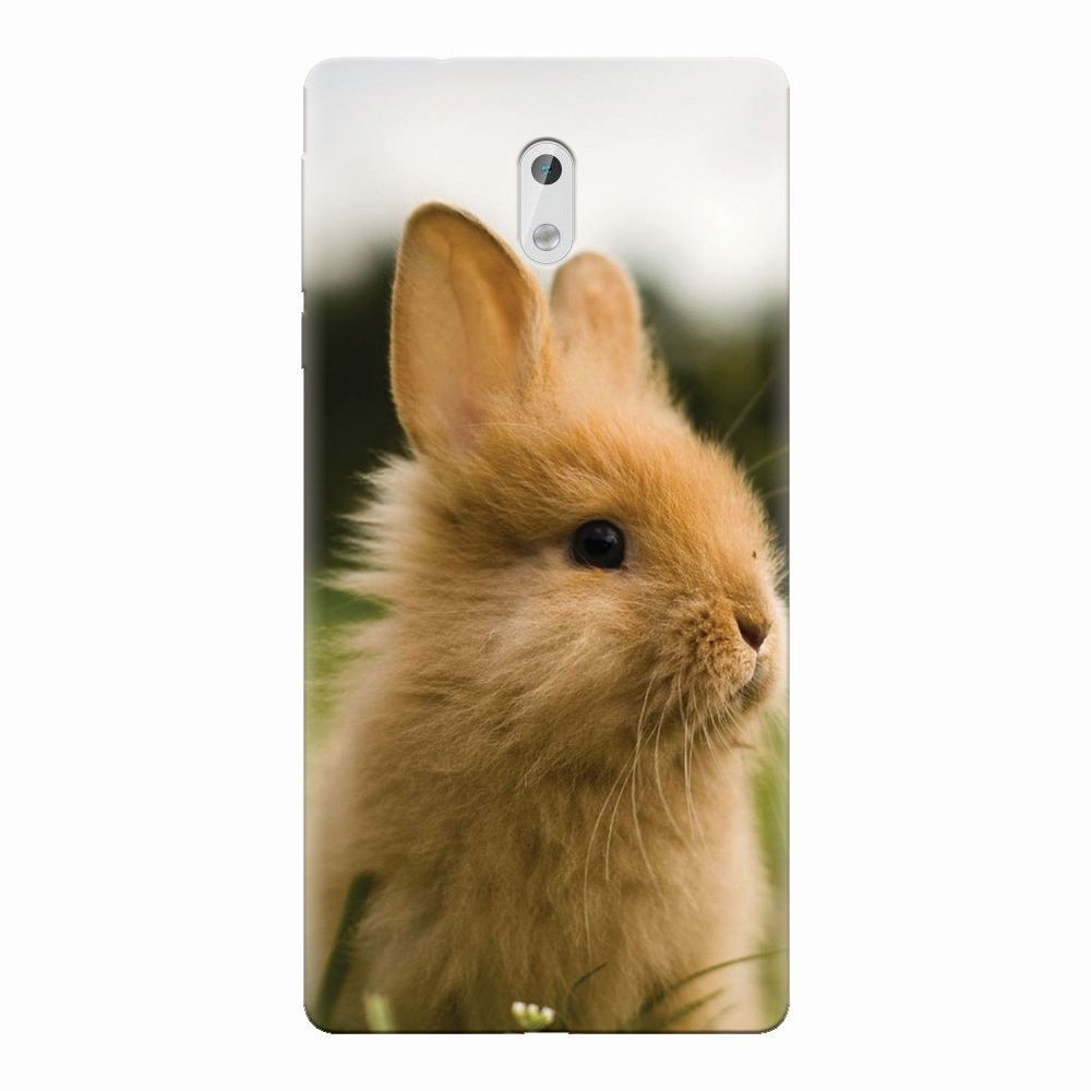 Husa silicon pentru Nokia 3, Cute Rabbit In Grass