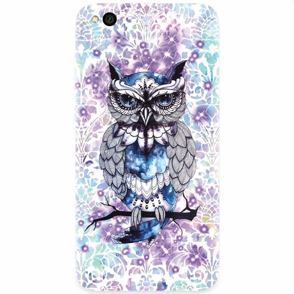 Husa silicon pentru Xiaomi Redmi Go, Abstract Owl