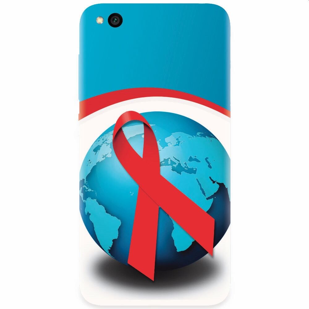 Husa silicon pentru Xiaomi Redmi Go, World Aids Day