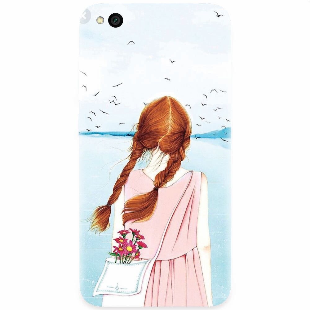 Husa silicon pentru Xiaomi Redmi Go, Girl And Birds