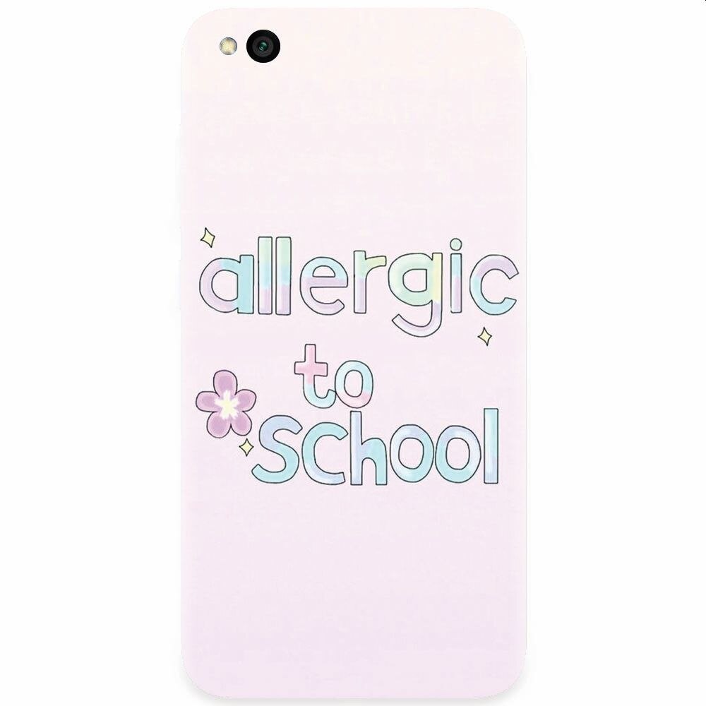 Husa silicon pentru Xiaomi Redmi Go, Allergic To School