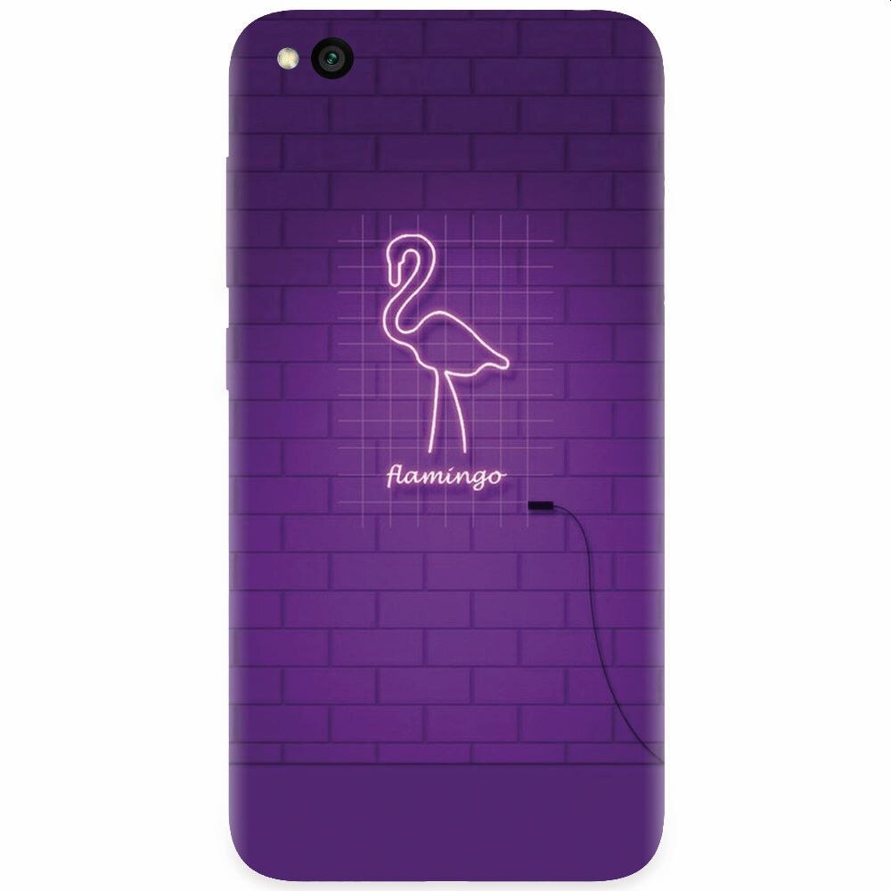 Husa silicon pentru Xiaomi Redmi Go, Light Flamingo