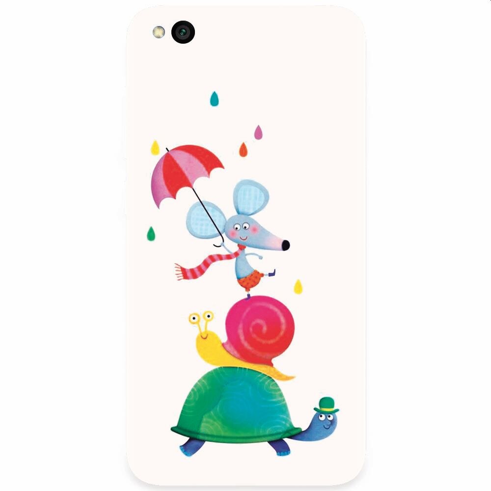Husa silicon pentru Xiaomi Redmi Go, Happy Animals