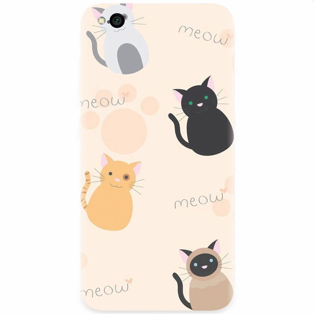Husa silicon pentru Xiaomi Redmi Go, Meow