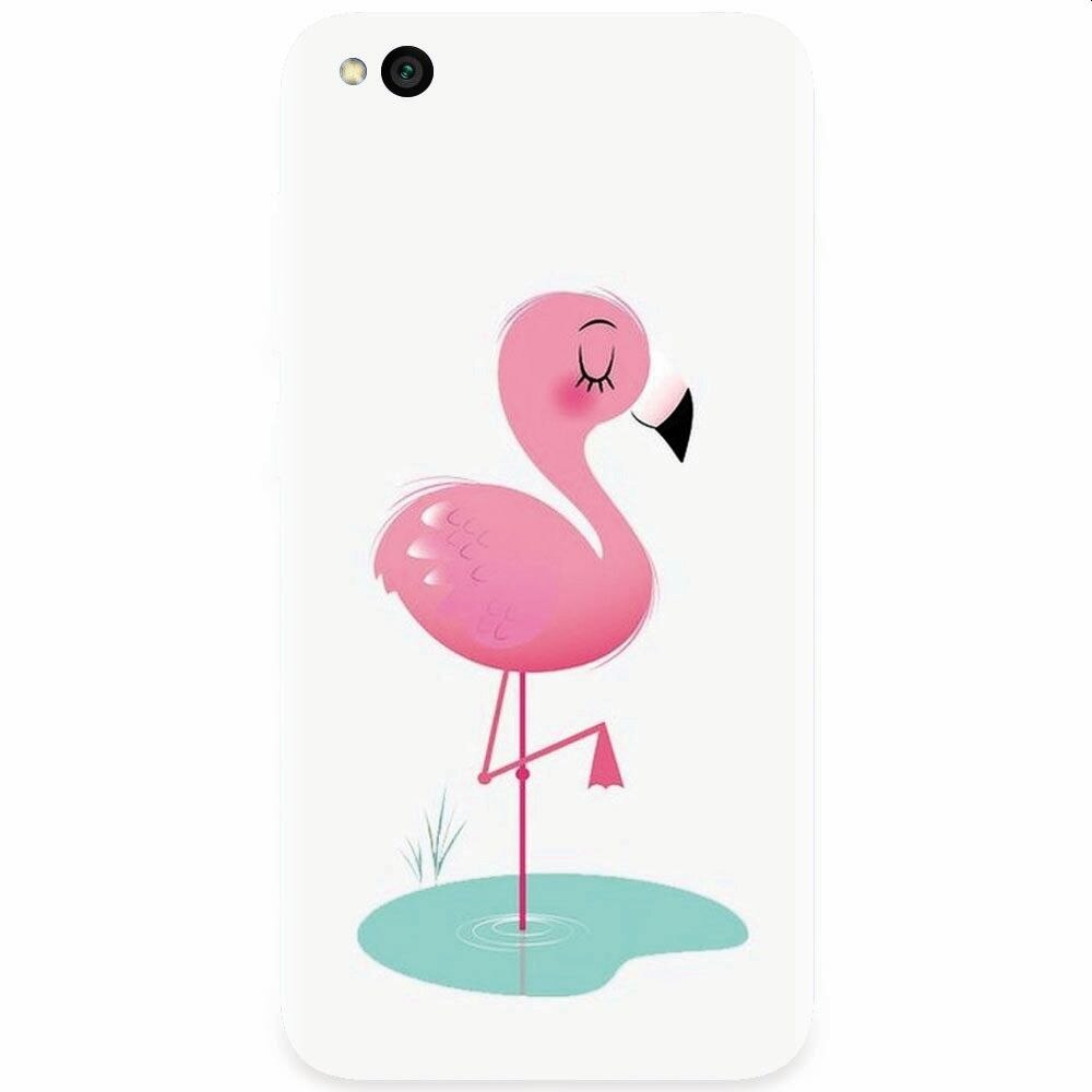 Husa silicon pentru Xiaomi Redmi Go, Flamingo Pink
