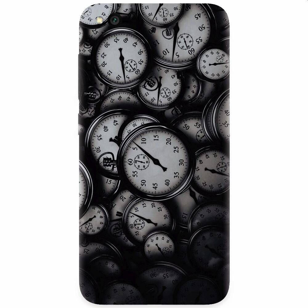 Husa silicon pentru Xiaomi Redmi Go, Clocks Bw