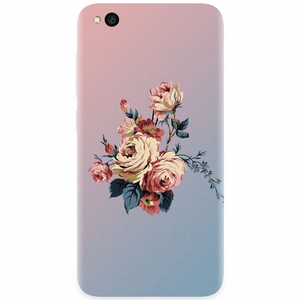 Husa silicon pentru Xiaomi Redmi Go, Roses