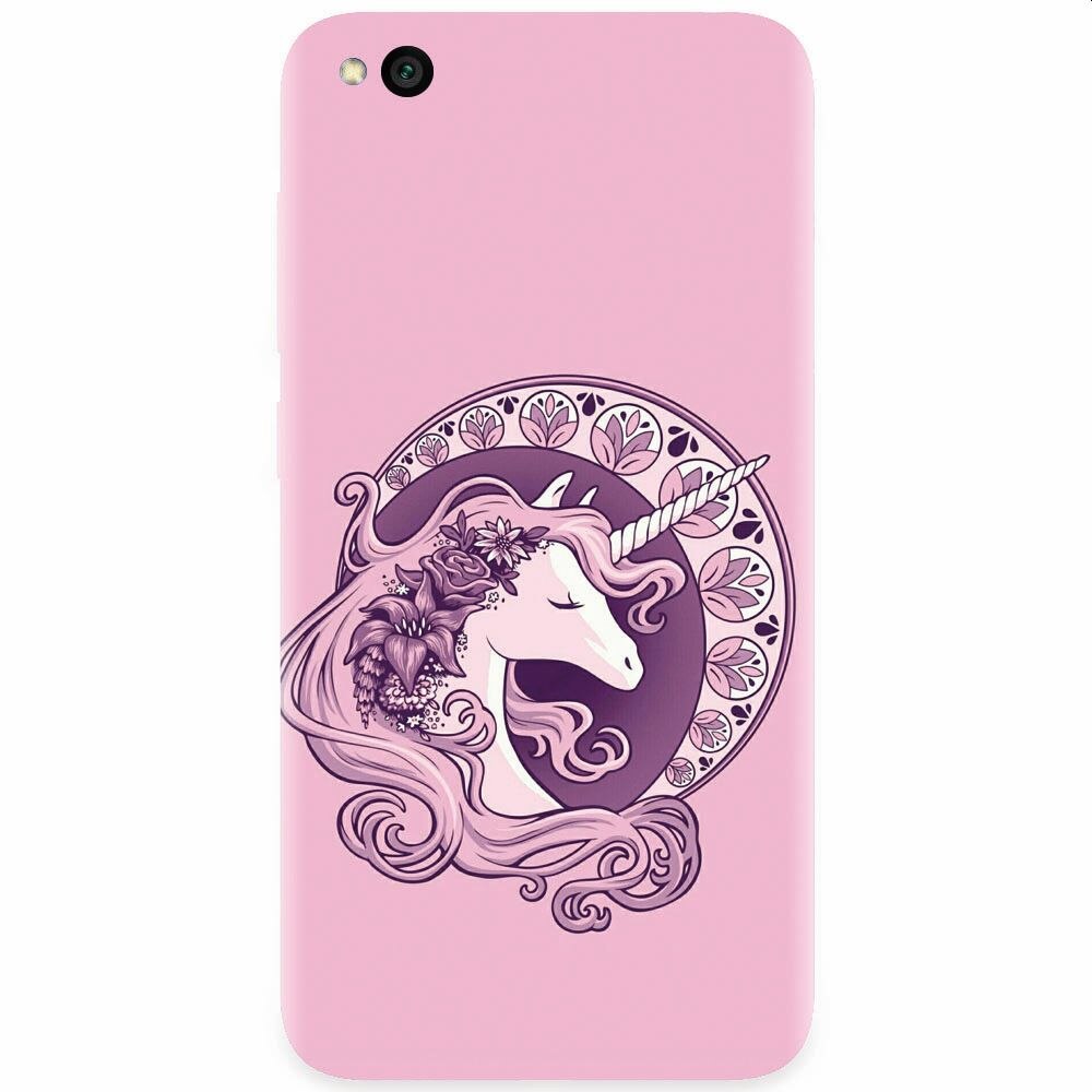 Husa silicon pentru Xiaomi Redmi Go, Purple Unicorn