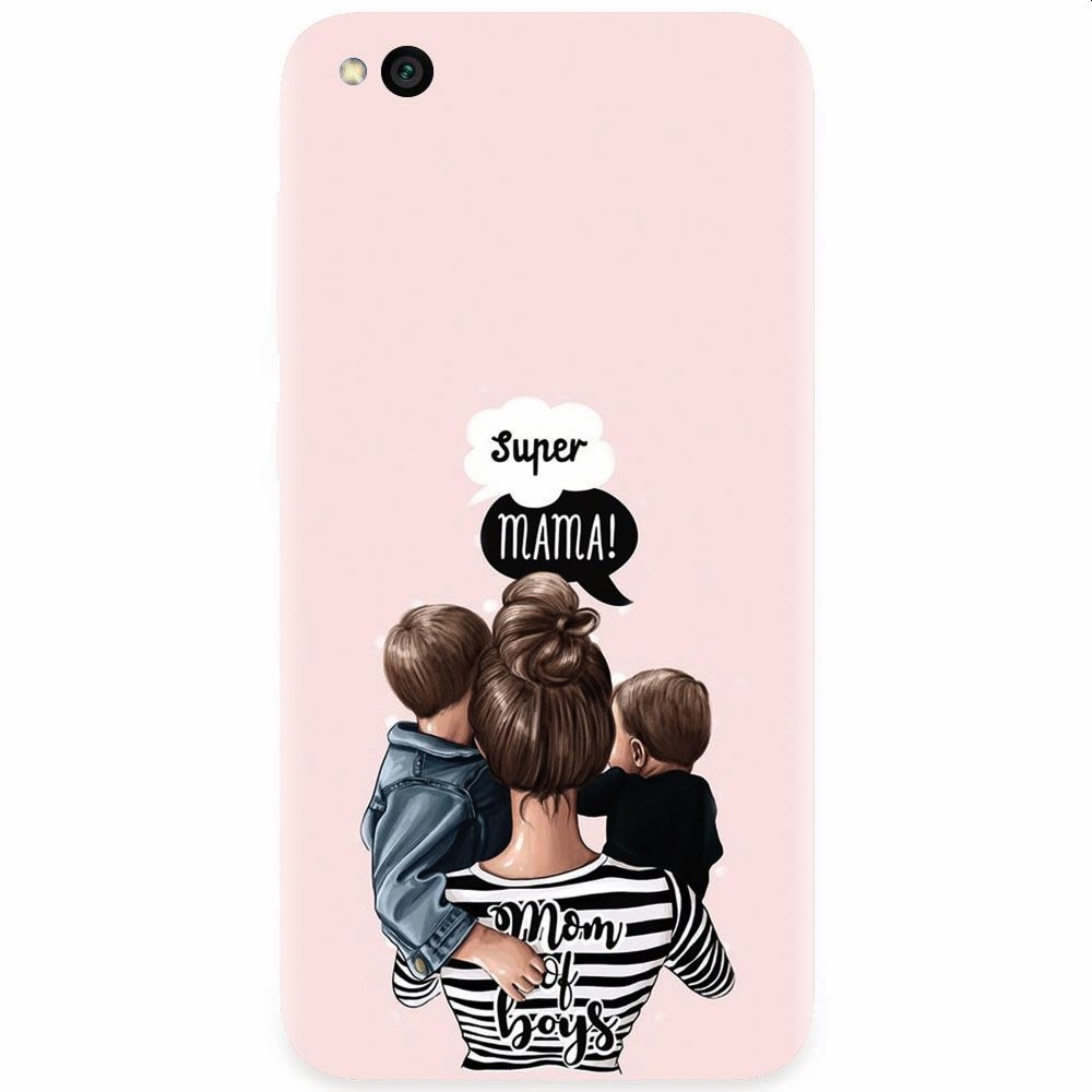 Husa silicon pentru Xiaomi Redmi Go, Mom Of Boys