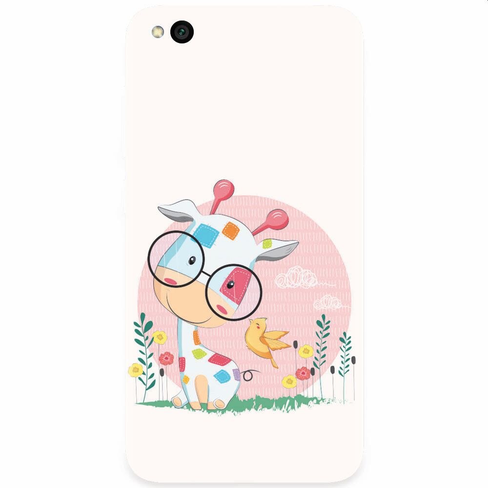 Husa silicon pentru Xiaomi Redmi Go, Baby Giraffe