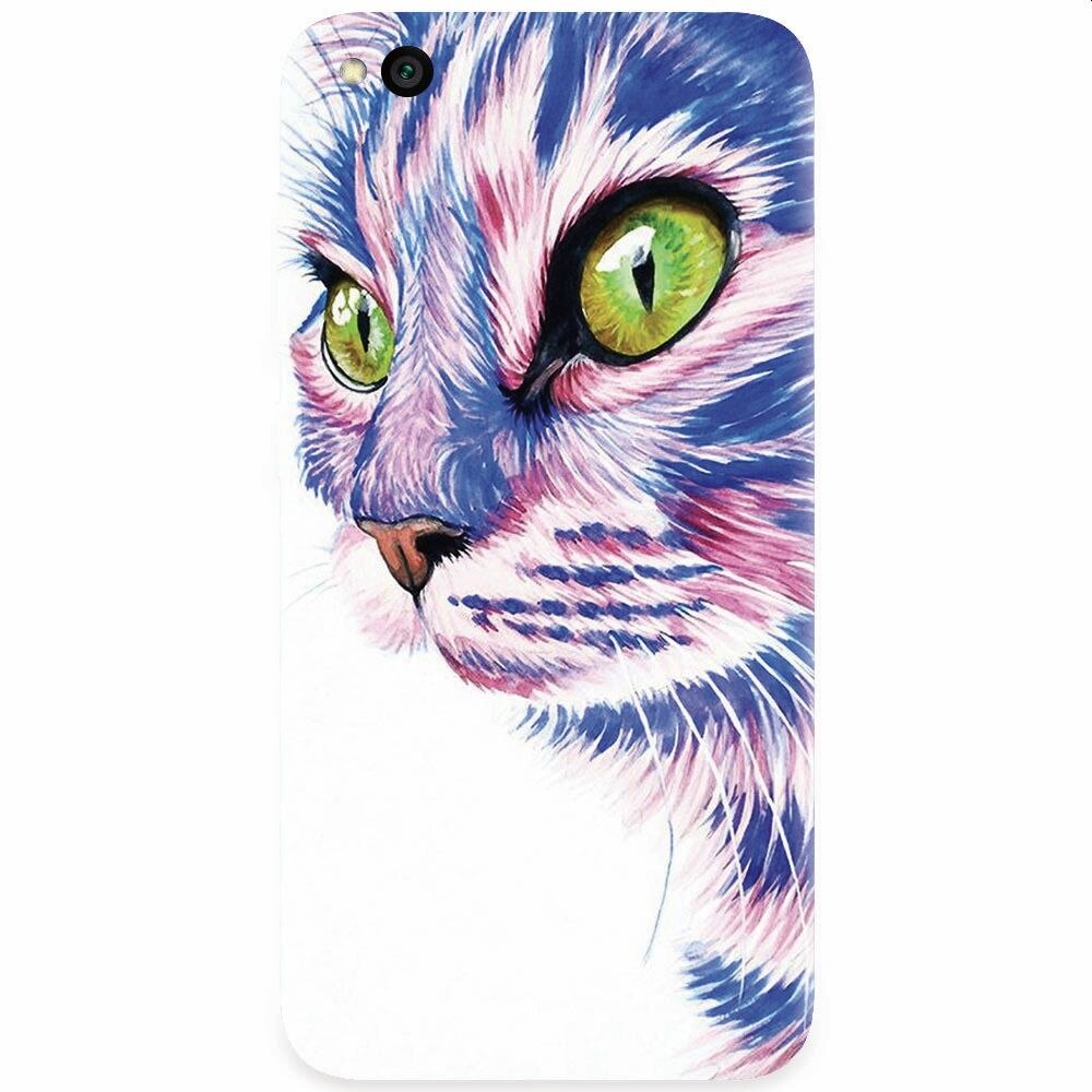 Husa silicon pentru Xiaomi Redmi Go, Colorfull Cat