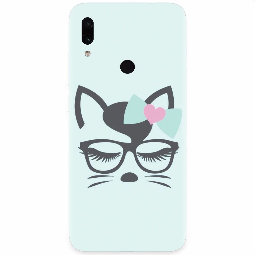 Husa silicon pentru Xiaomi Redmi Note 7, Angel Cat
