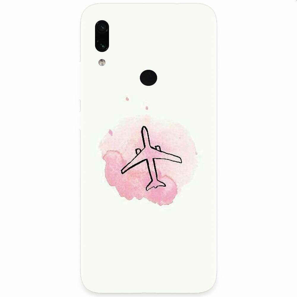 Husa silicon pentru Xiaomi Redmi Note 7, Airplain