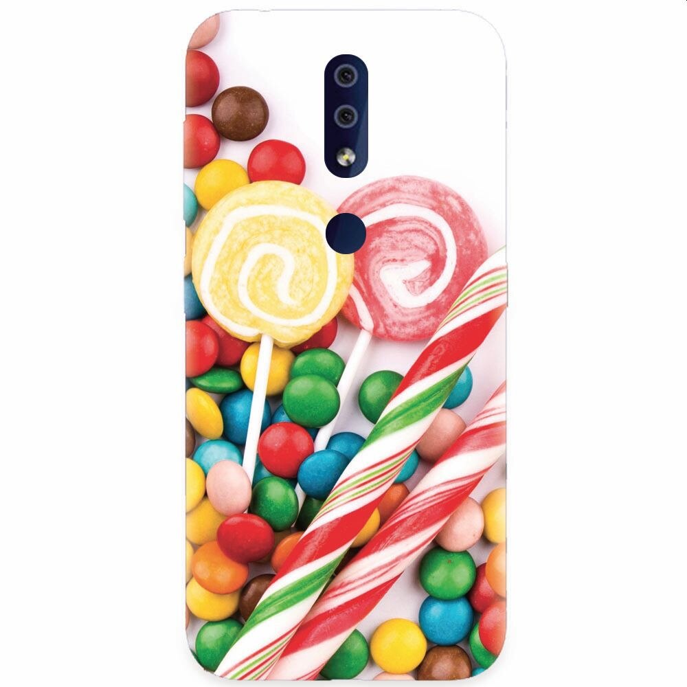Husa silicon pentru Nokia 4.2, Sweet Colorful Candy