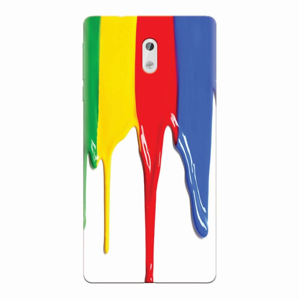 Husa silicon pentru Nokia 3, Dripping Colorful Paint