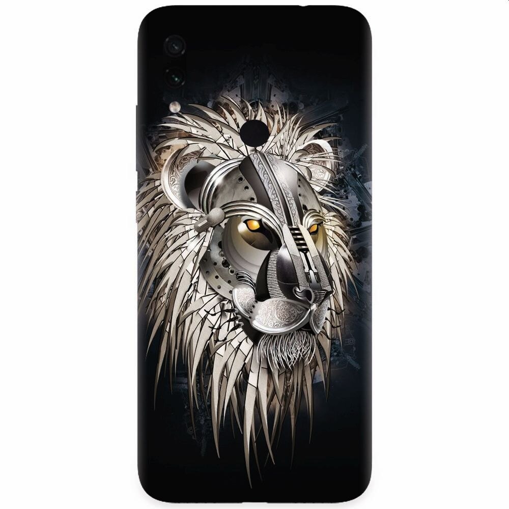 Husa silicon pentru Xiaomi Redmi Note 7, Abstract Lion 001