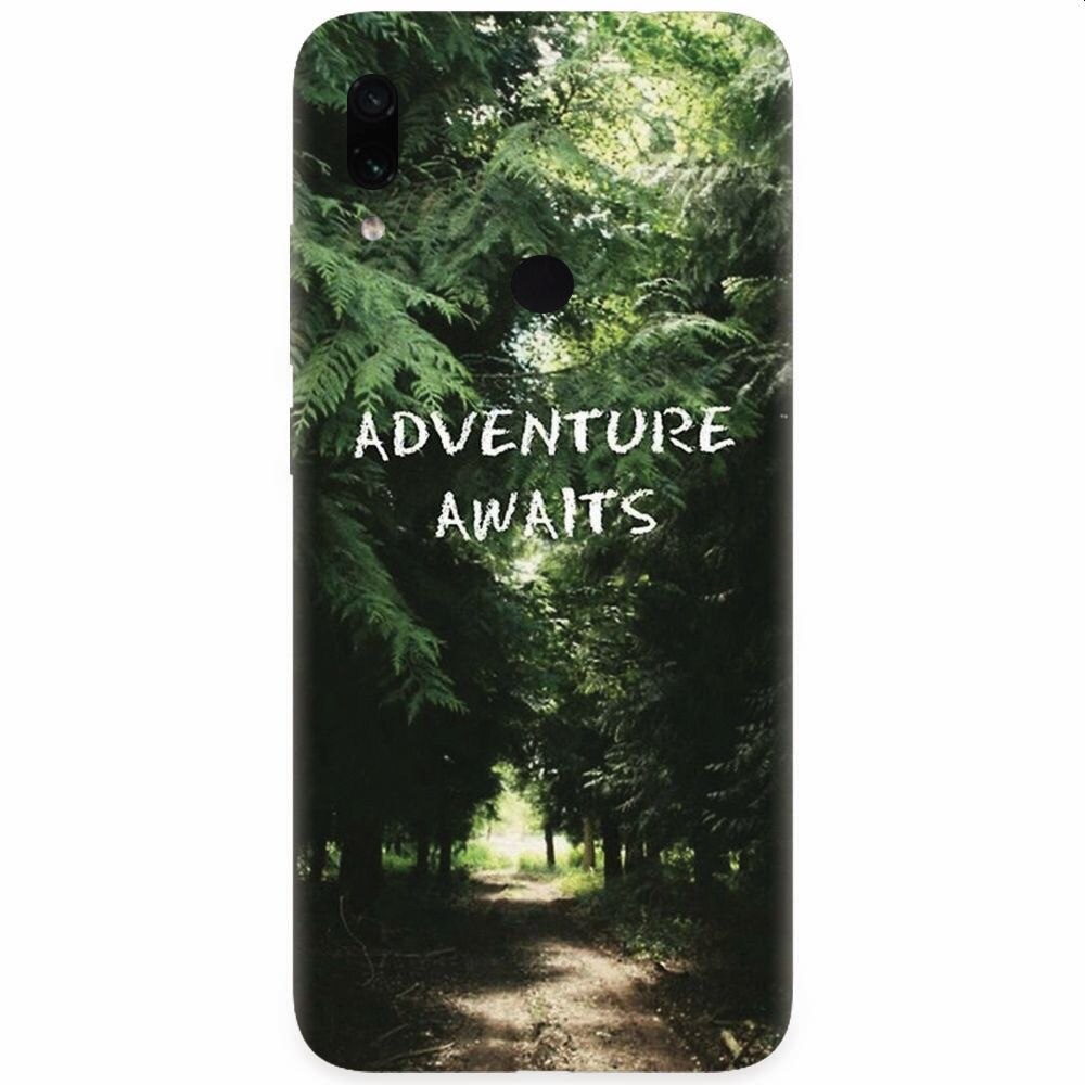 Husa silicon pentru Xiaomi Redmi Note 7, Adventure Awaits Forest