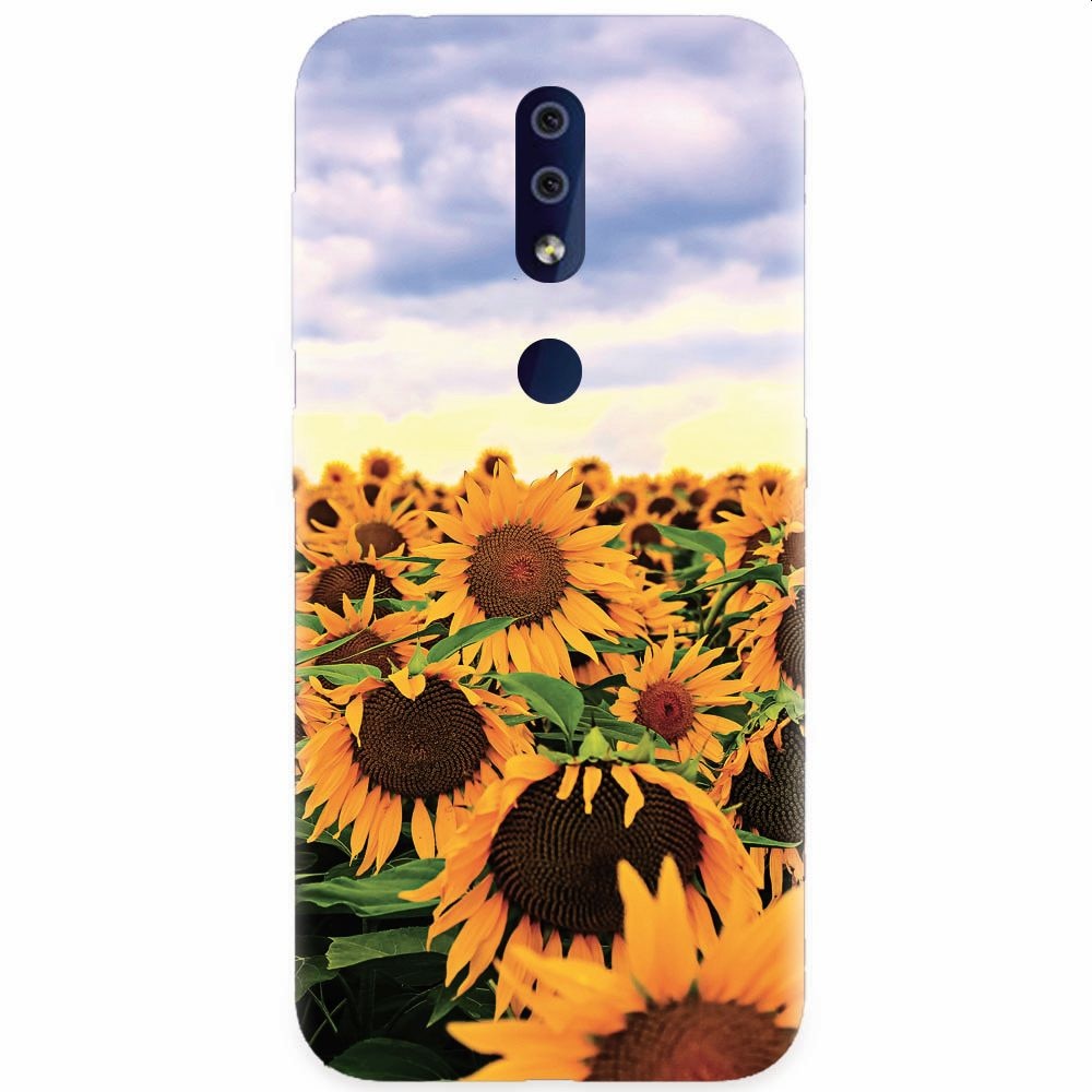Husa silicon pentru Nokia 4.2, Sunflowers