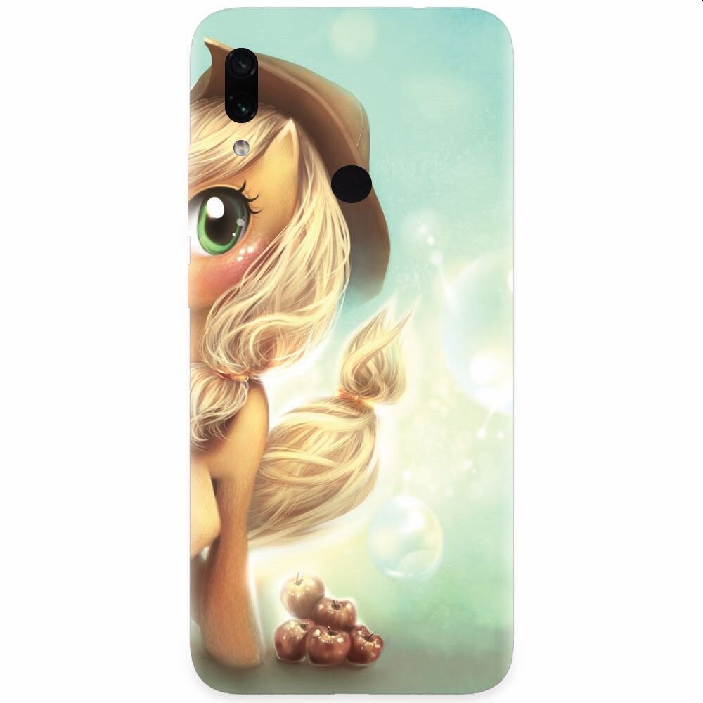 Husa silicon pentru Xiaomi Redmi Note 7, Applejack Pony Cute K