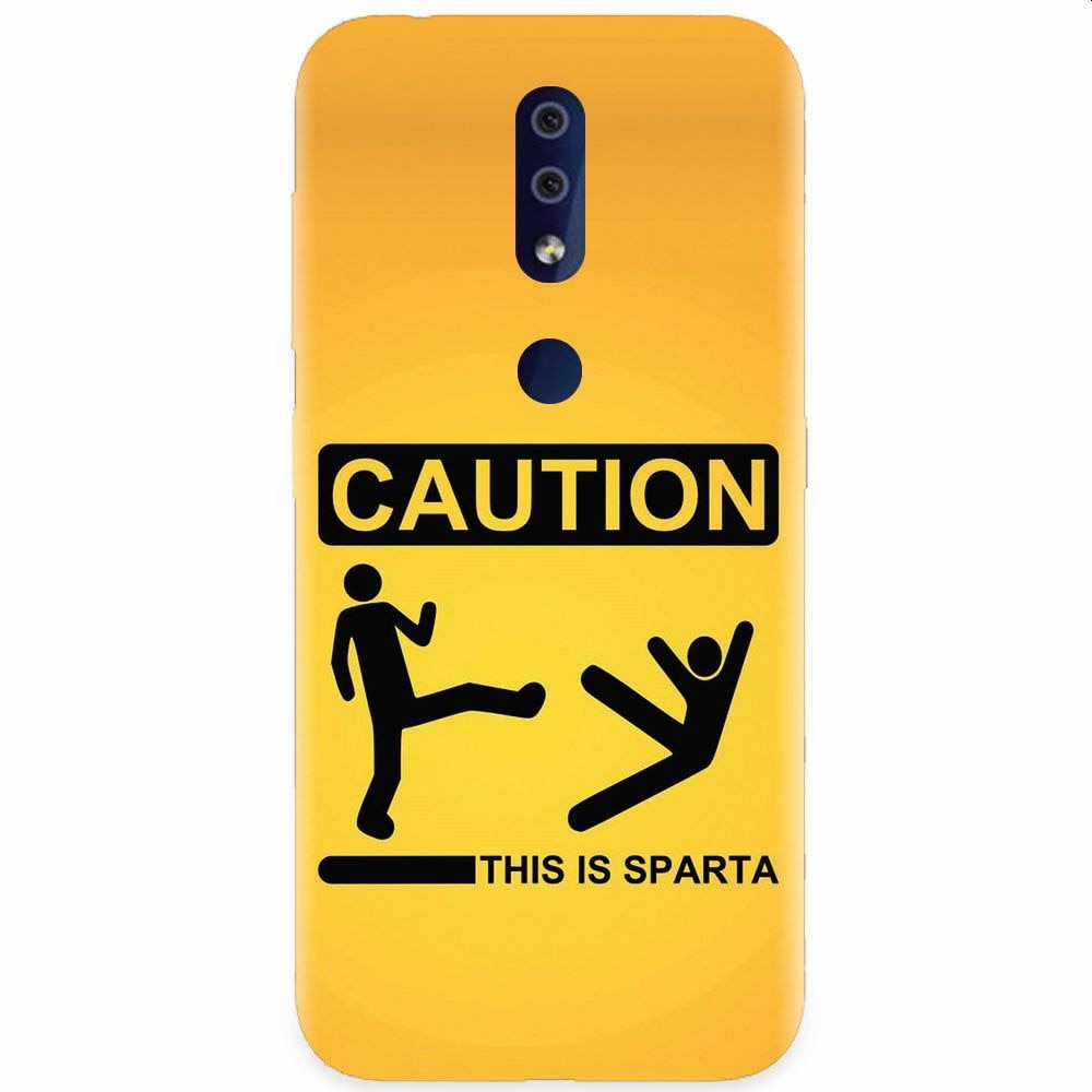 Husa silicon pentru Nokia 4.2, This Is Sparta Funny Illustration