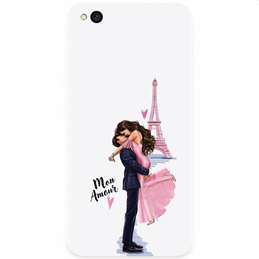 Husa silicon pentru Xiaomi Redmi Go, Paris Love Mon Amour