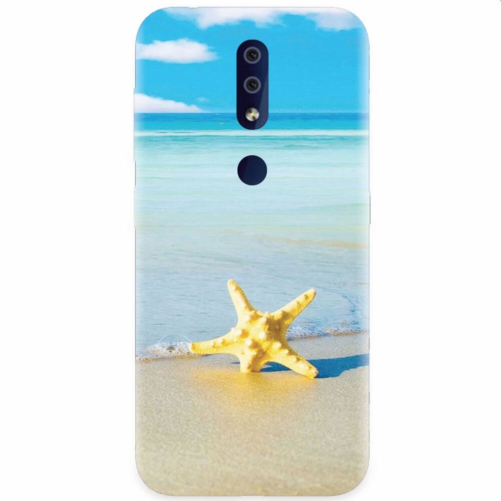 Husa silicon pentru Nokia 4.2, Starfish Beach