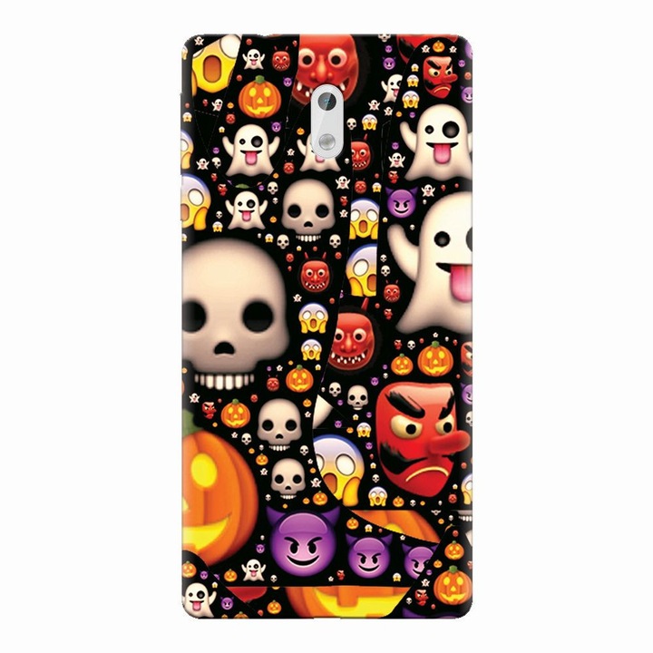 Силиконов кейс за Nokia 3, Emoji Mess