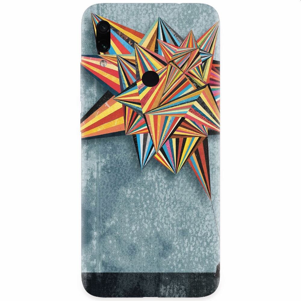 Husa silicon pentru Xiaomi Redmi Note 7, Abstract Colorful Balloon Triangles